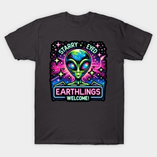 Starry-Eyed Welcome - Earthlings Collection T-Shirt